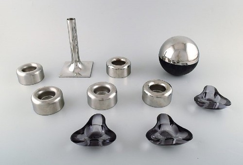 Stelton candlestick and - , juice
